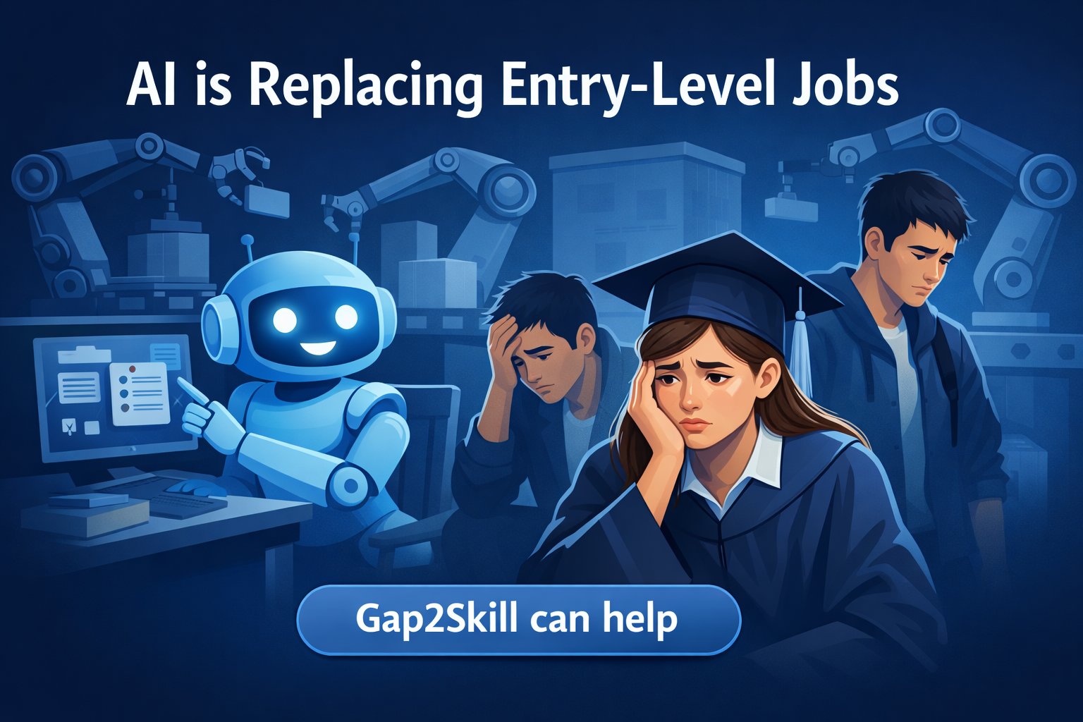 AI is Replacing Entry-Level Jobs — Gap2Skill can help