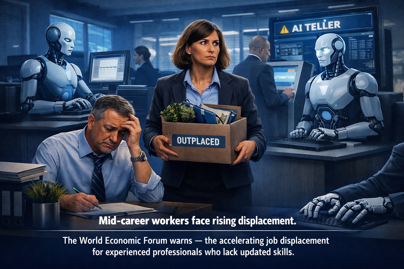 Mid-career workers face rising displacement